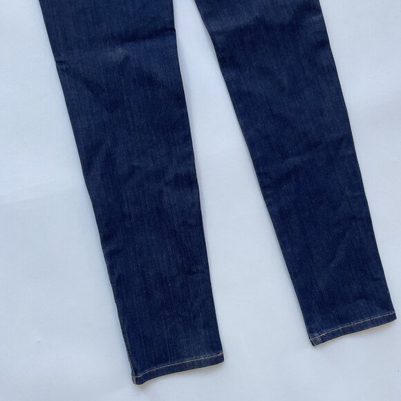 Guess Women’s Curve X Mid Rise Skinny Jeans In Dark Indigo Denim Size 26 - Picture 9 of 12